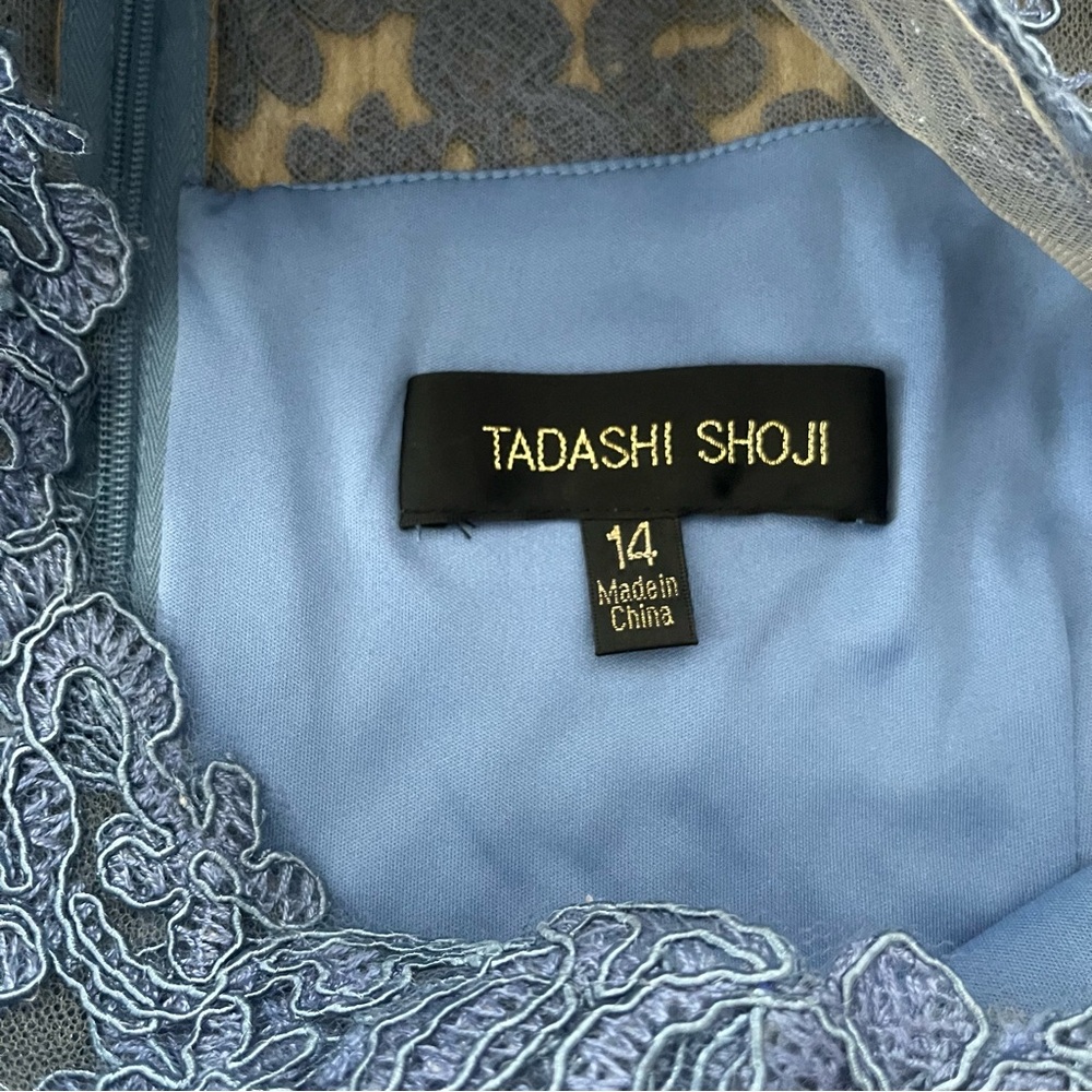 Tadashi Shoji Embroidered Sheath Dress Sz 14 - Picture 3 of 8